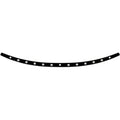Memphis Shades Windshield Trim - Dish - Flh '96-'13 (Black / Chrome) MEB0943