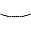 Memphis Shades Windshield Trim - Holes - Flh '96-'13 (Black / Chrome) MEB0947