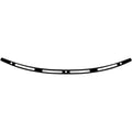 Memphis Shades Windshield Trim - Slots - Flh '14+ (Black / Chrome) MEB0974