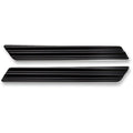 Joker Machine Saddlebag Hinge Inserts - Finned (Black) Pair | 04-501-1