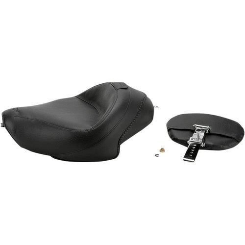 Mustang Wide Vintage Solo Seat - Driver's Backrest - XL '04+ (Black) 79429