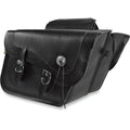 Willie & Max Luggage Fleetside Deluxe Saddlebags (Black/Silver) Pair | 58718-00