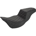 Saddlemen Step Up 2-Up Seat - Lattice Stitched - Flh (Black) 808-07B-175E