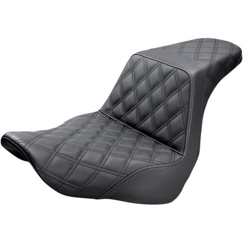 Saddlemen Step Up 2-Up Seat - Lattice Stitched (Black) 818-29-175