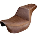 Saddlemen Step Up 2-Up Seat - Rear Diamond - Dyna (Brown) 806-04-173BR