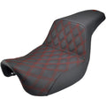 Saddlemen Step Up 2-Up Seat - Lattice Stitched - Dyna (Red) 806-04-172RD
