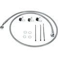 Drag Specialties Front Brake Line - Clear-Coated Stainless Steel | 660214