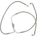 Drag Specialties Front Brake Line FL 08-13 Clear-Coated Stainless Steel | 620085