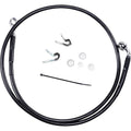 Drag Specialties +6" Brake Line - Front - Black Vinyl - 04-10XL | 660313-6BLK