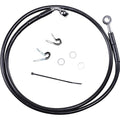 Drag Specialties +8" Brake Line - Front - Black Vinyl - 04-10XL | 660313-8BLK