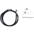 Drag Specialties +6" Brake Line - Front - Black Vinyl - 04-10XL | 660310-6BLK