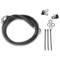 Drag Specialties +8" Brake Line - Front - Black Vinyl - 99-07FXST | 640210-8BLK