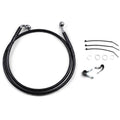 Drag Specialties +4" Brake Line - Front - Black Vinyl - Fxd 00-5 | 640112-4BLK