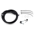 Drag Specialties +6" Brake Line - Front - Black Vinyl - Fxd 00-5 | 640112-6BLK