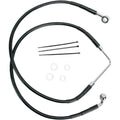 Drag Specialties Front Brake Line Fxdb 06-07 Black | 660328-BLK
