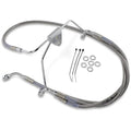 Drag Specialties +8" Brake Line - Front - Stainless Steel - Flh 96-07 | 660411-8