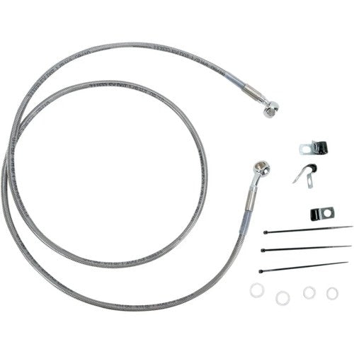 Drag Specialties +8" Brake Line - Front - Stainless Steel - 00-07FLST | 660214-8