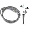 Drag Specialties +8" Brake Line - Front - Stainless Steel | 640115-8