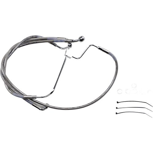 Drag Specialties +6" Brake Line - Front - Stainless Steel - 14-16FLHT | 614085-6