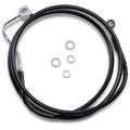 Drag Specialties +2" Brake Line - Front Black Vinyl - 14-5FL W/ABS | 614220-2BLK