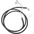 Drag Specialties Front Brake Line - 64-1/2" - Black Stainless Steel | 615220-BLK