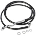 Drag Specialties +6" Brake Line - Front - Black Vinyl - 15+FLTR | 615220-6BLK