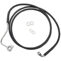 Drag Specialties +8" Brake Line - Front - Black Vinyl - 15+FLTR | 615220-8BLK