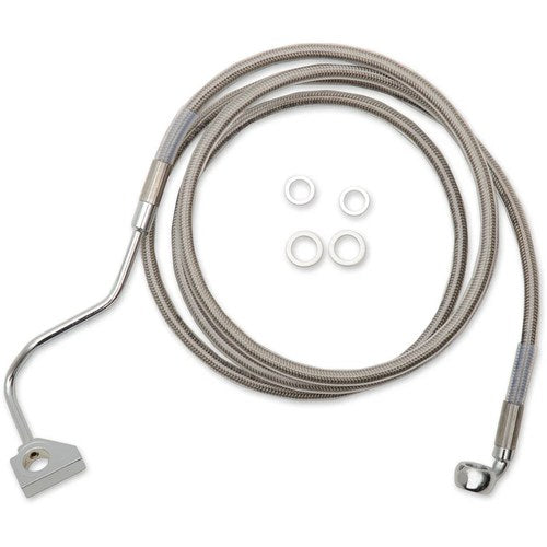 Drag Specialties +6" Brake Line - Front - Stainless Steel - 15+FLTR | 615220-6