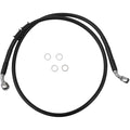 Drag Specialties Extended Length Front Brake Line - XL - Black +6" | 614760-6BLK
