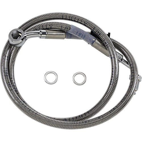 Drag Specialties Brake Line - 18- Softail - Stainless Steel +6" | 618620-6