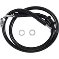 Drag Specialties Brake Line - 18- Softail - Black +4" | 618620-4BLK