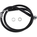 Drag Specialties Brake Line - 18- Softail - Black +10" | 618601-10BLK