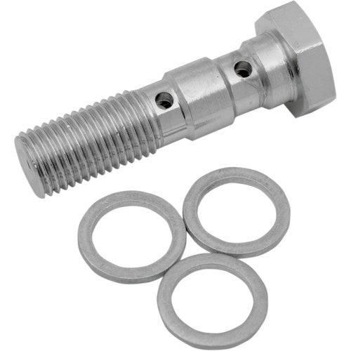 Drag Specialties Banjo Bolt - 3/8"-24 - Dual | 117