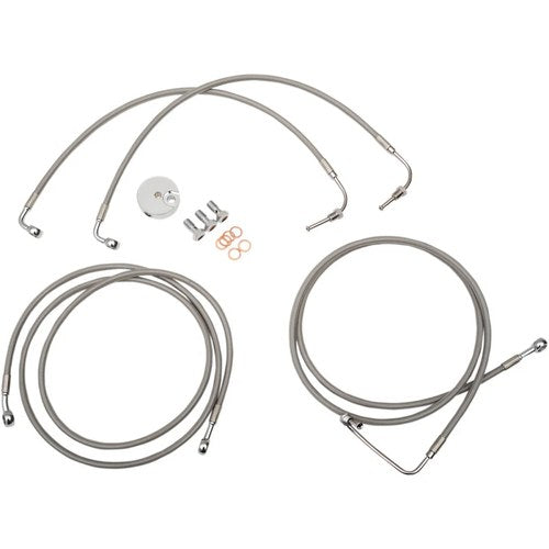 LA Choppers Stainless Steel Front Brake Line - Touring ABS | LA-8051B16