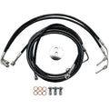 LA Choppers Brake Lines - Black - 15-17 FL ABS | LA-8051B16B