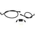 LA Choppers Midnight Braided Brake Line Kit - Sportster ABS | LA-8321B08M