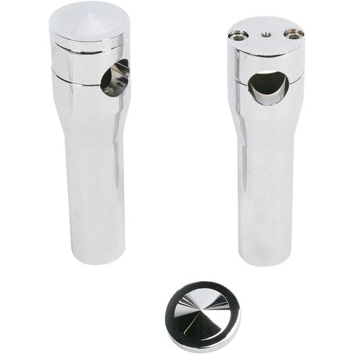 Accutronix Chrome 8" Standard Risers | HRS1356-C