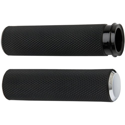 Arlen Ness Chrome Knurled Grips for Cable | 07-324