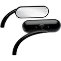 Arlen Ness Oval Mirror - Black - Left | 13-412