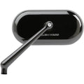Arlen Ness Oval Mirror - Black - Left | 13-170