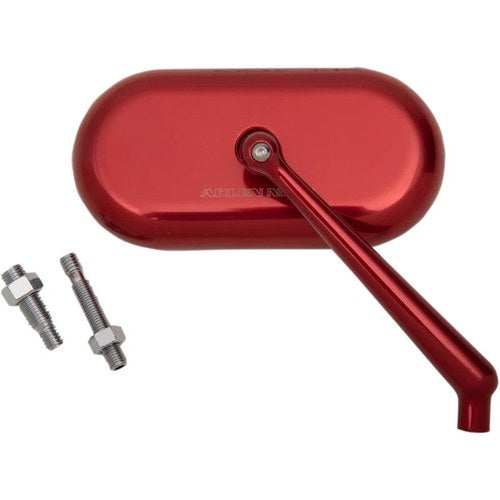 Arlen Ness Oval Mirror - Red | 13-179