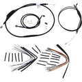 Burly Brand Black Vinyl Jail Bar Cable Kit For 12" Handlebars | B30-1136
