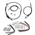 Burly Brand Black Vinyl Jail Bar Cable Kit For 14" Handlebars | B30-1141