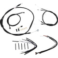 Burly Brand Black Vinyl Jail Bar Cable Kit For 14" Handlebars | B30-1151