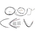 Burly Brand Complete Stainless Braided Handlebar Cable/Brake Line Kit | B30-1157