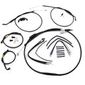 Burly Brand Black Vinyl Jail Bar Cable Kit For 12" Handlebars | B30-1210