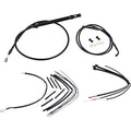 Burly Brand Complete Black Vinyl Handlebar Cable/Brake Line Kit | B30-1261