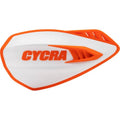 Cycra White/Orange Cyclone Handguards | 1CYC-0056-229
