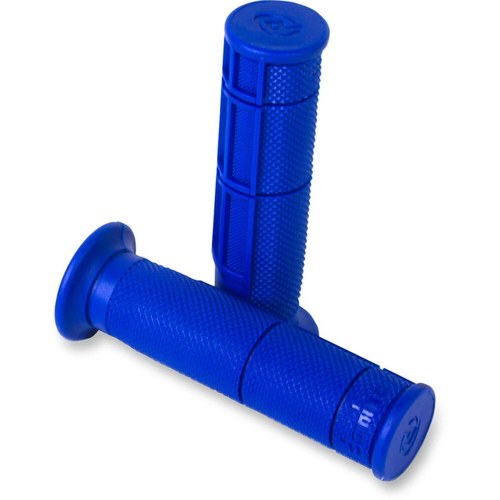 Domino Blue Victor Half Waffle ATV Grips | A09041C4800
