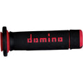 Domino Black/Red ATV Grips | A18041C4240